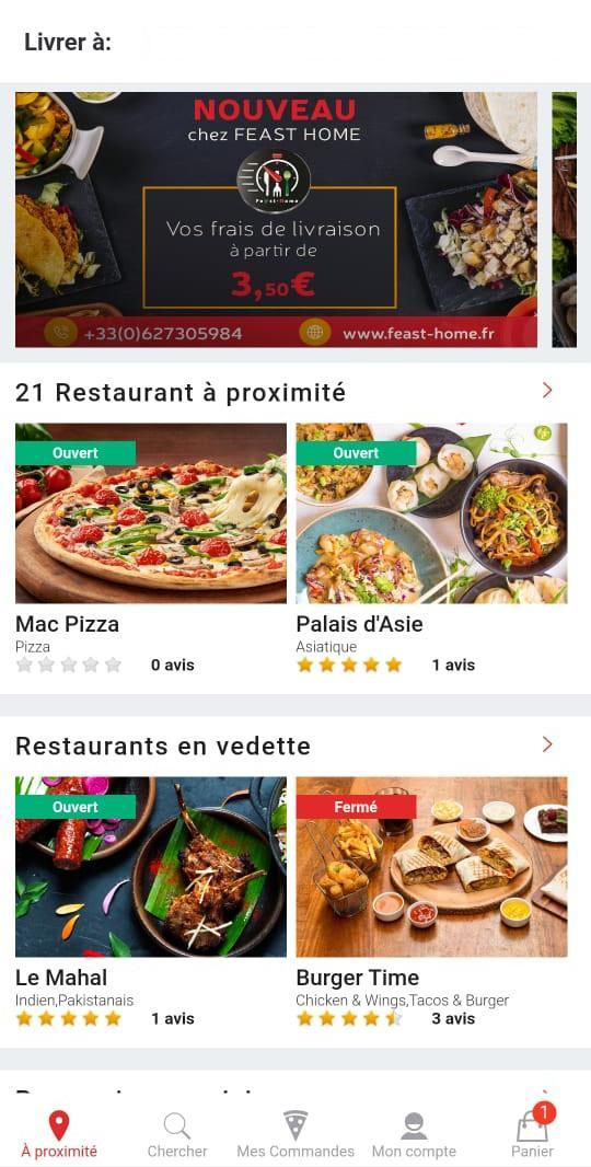FASTHOME - Livraison de Repas screenshot image 2_Popularmodapk.com
