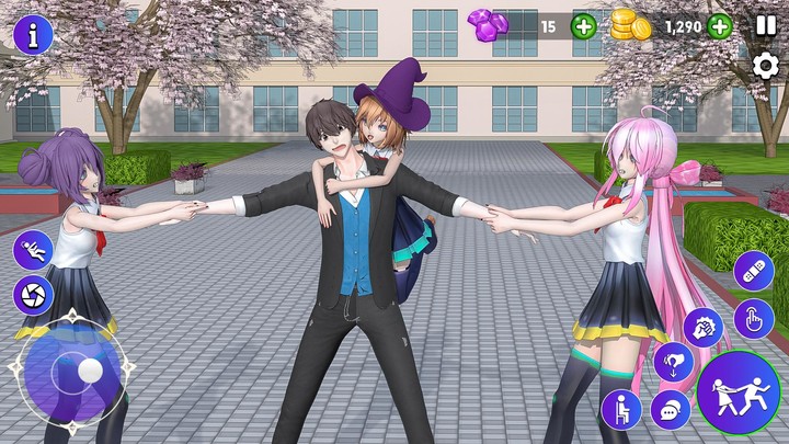 High School Love Sim Life Game screenshot image 4_Popularmodapk.com