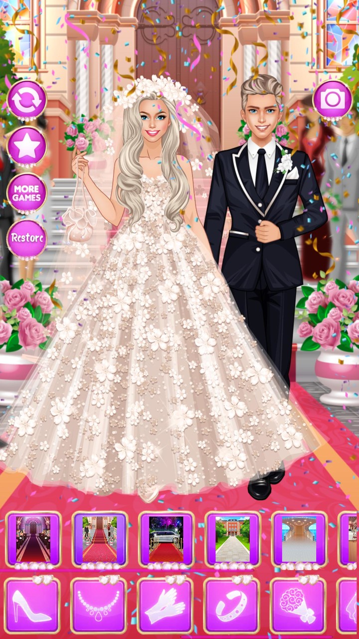Wedding Games: Bride Dress Up screenshot image 1_Popularmodapk.com