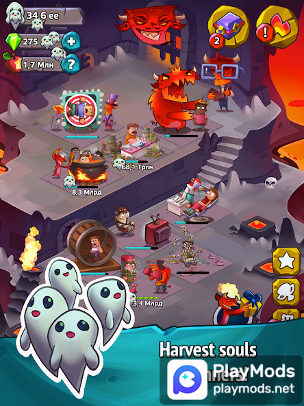 Idle Evil Clicker: Hell Tap screenshot image 2_Popularmodapk.com
