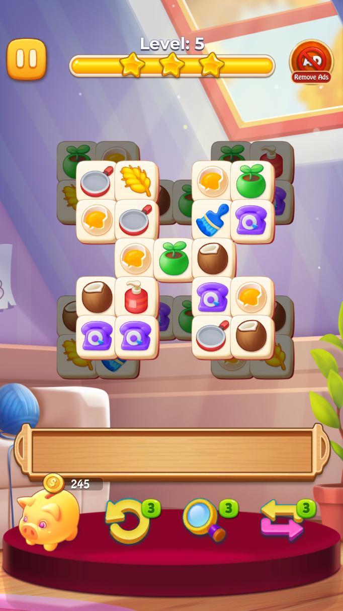 Match 3 Tiles Matching Puzzle screenshot image 5_Popularmodapk.com
