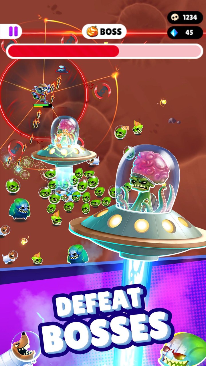 Rabbits vs Monsters: Survival screenshot image 2_Popularmodapk.com