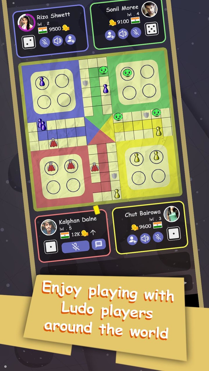 Mega Ludo: voice chat screenshot image 3_Popularmodapk.com