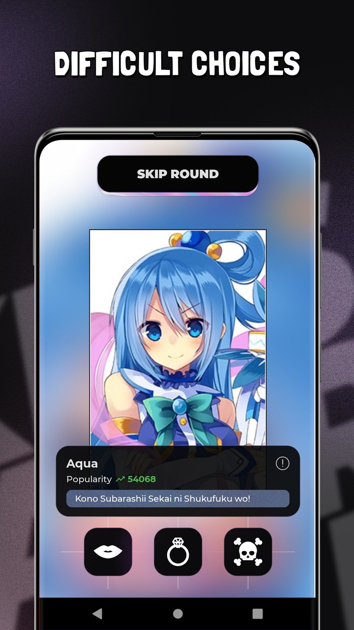 KMK - Kiss Marry Kill Anime screenshot image 2_Popularmodapk.com