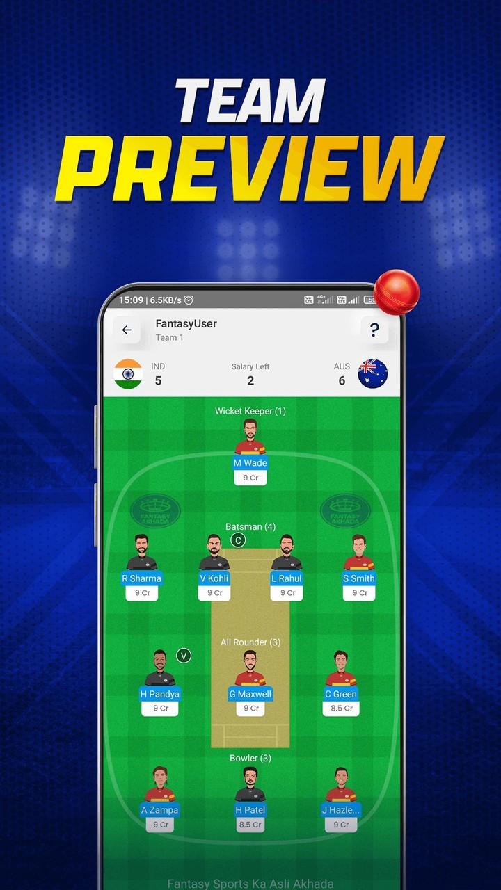Fantasy Akhada Fantasy Cricket screenshot image 4_Popularmodapk.com