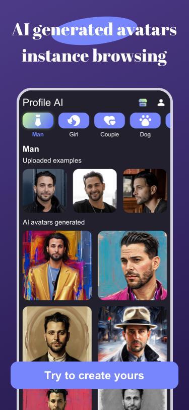 Profile AI : AI Avatar Creator screenshot image 3_Popularmodapk.com