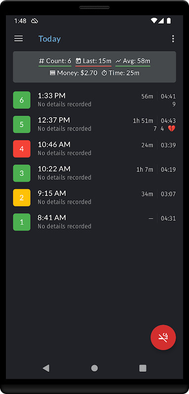 Smoking Log - Stop Smoking screenshot image 26_Popularmodapk.com