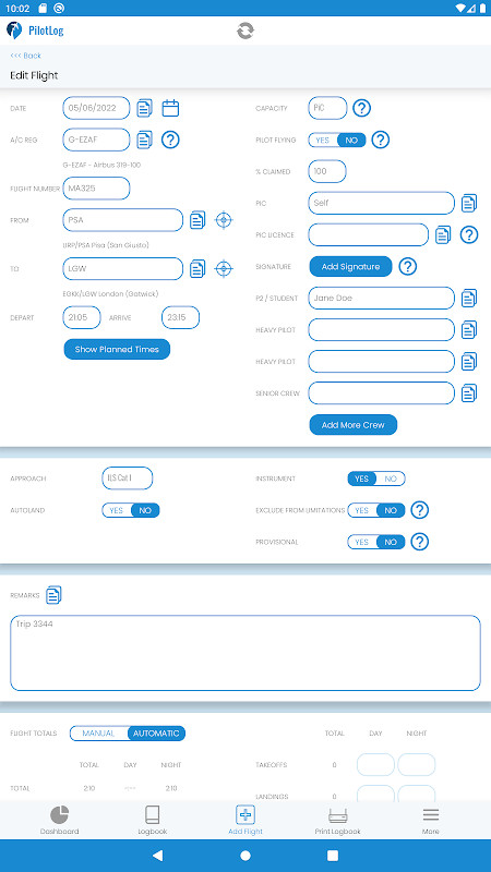 PilotLog screenshot image 13_Popularmodapk.com