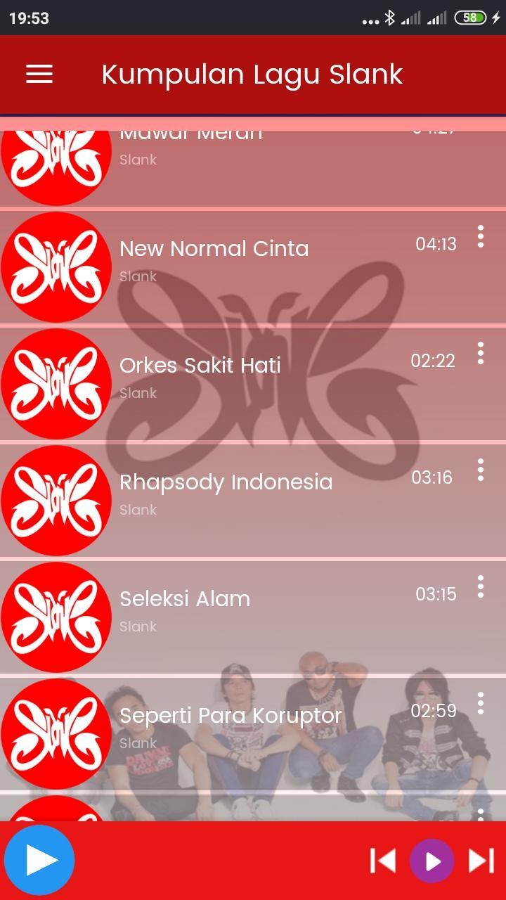 Lagu Hits Slank Offline screenshot image 4_Popularmodapk.com