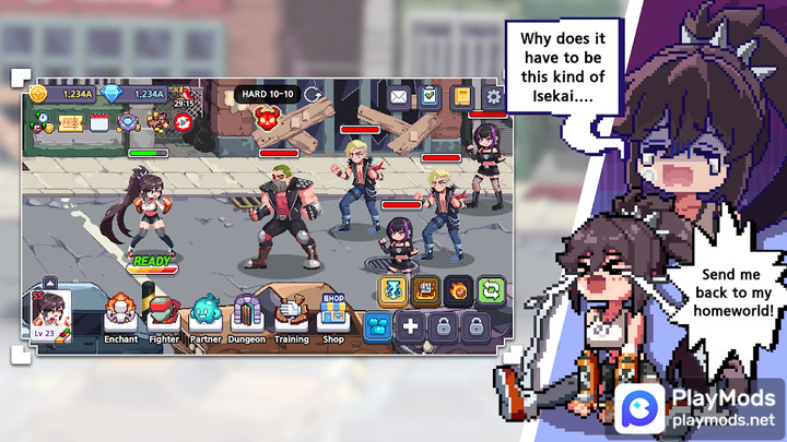 Isekai Fighting Girls:Idle RPG<span>(mod menu)</span> screenshot image 1_Popularmodapk.com