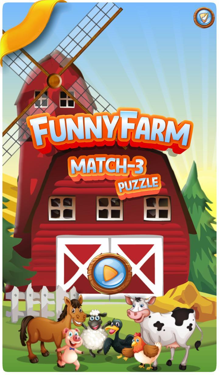 Funny Farm Match 3 Puzzle Game screenshot image 4_Popularmodapk.com