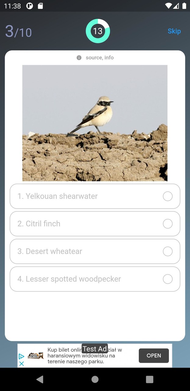 Quiz: British Birds screenshot image 4_Popularmodapk.com