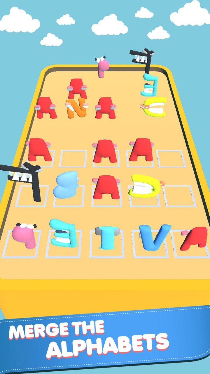 Alphabet Merge Number Run screenshot image 1_Popularmodapk.com