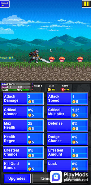 Knights Run Roguelite Defense<span>(unlimited money)</span> screenshot image 1_Popularmodapk.com