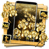Luxury Gold Flower Launcher Theme1.0.5_Popularmodapk.com