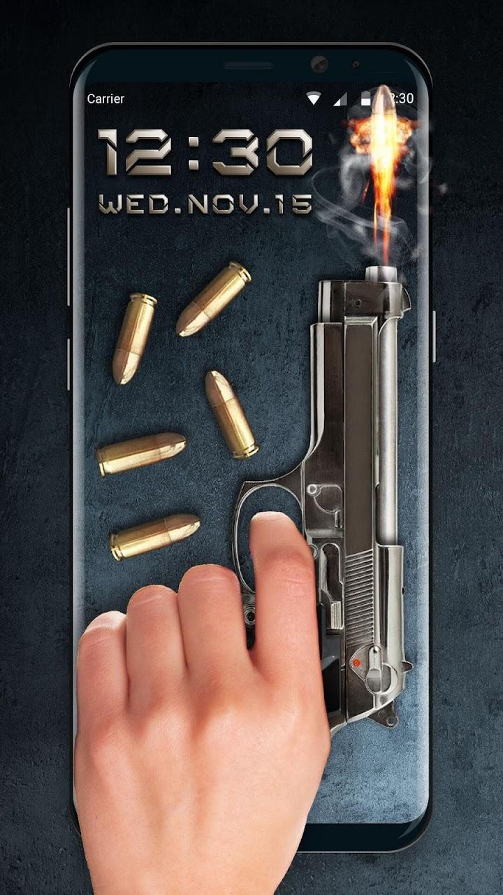 Cool Gun Shooting Lock Screen screenshot image 11_Popularmodapk.com