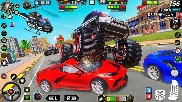 Police Monster Truck Car Games screenshot image 2_Popularmodapk.com