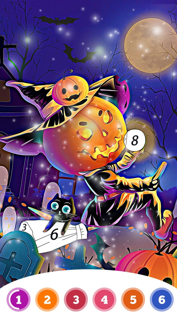 Halloween Coloring Book Game screenshot image 2_Popularmodapk.com
