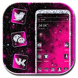 Black Pink Glitter Launcher Themes2.0.1_Popularmodapk.com
