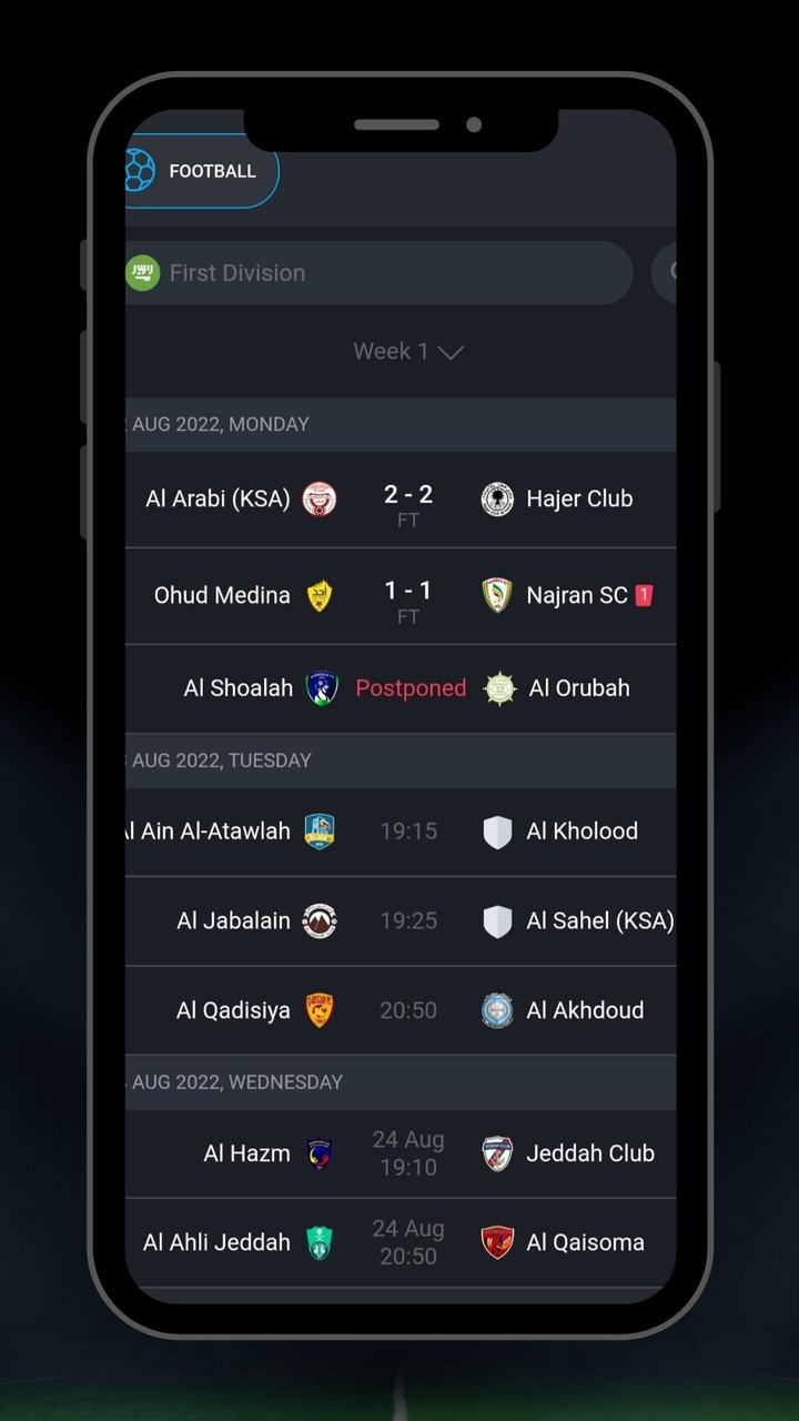 Saudi league matches screenshot image 8_Popularmodapk.com
