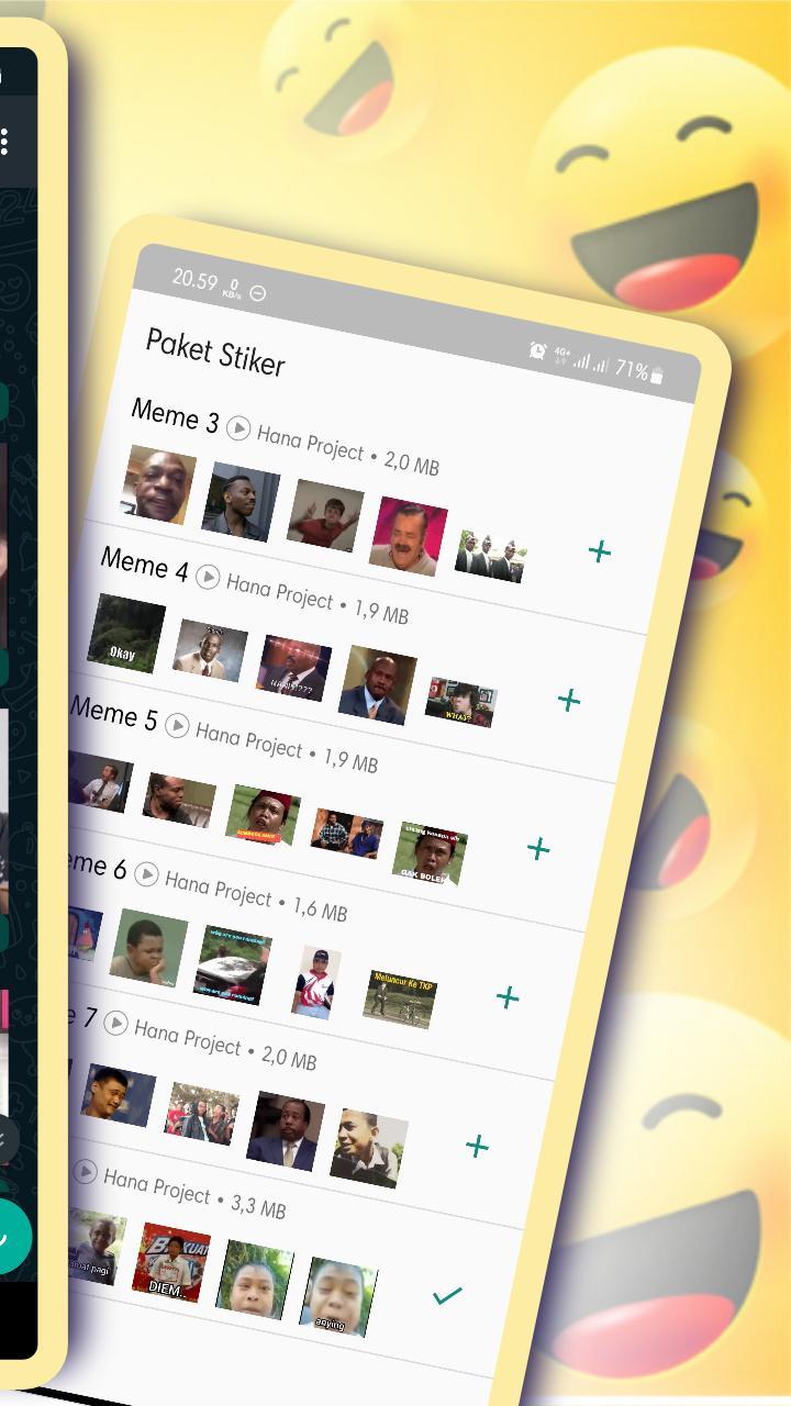 WAStickerApps Asupan Meme Lucu Animasi Sticker screenshot image 8_Popularmodapk.com