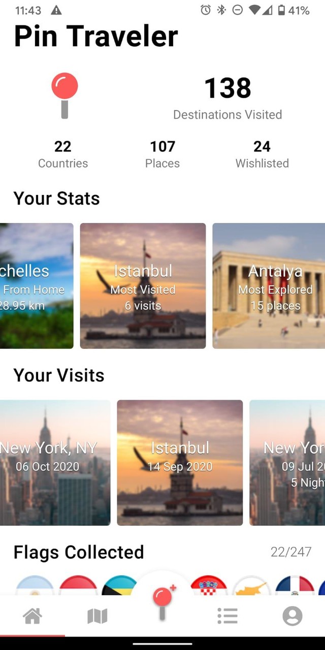 Pin Traveler: Trip Tracker Map screenshot image 5_Popularmodapk.com