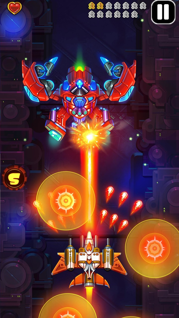 Galaxy Wing: Mechworm Crisis screenshot image 1_Popularmodapk.com