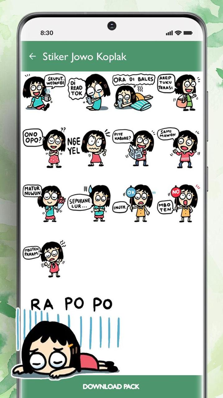 Stiker Jowo Koplak Lucu Misuh screenshot image 12_Popularmodapk.com