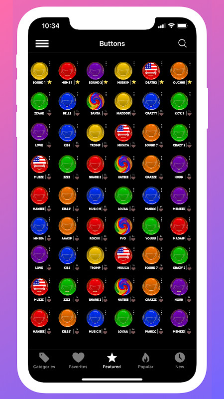 Instant Buttons Soundboard App screenshot image 1_Popularmodapk.com