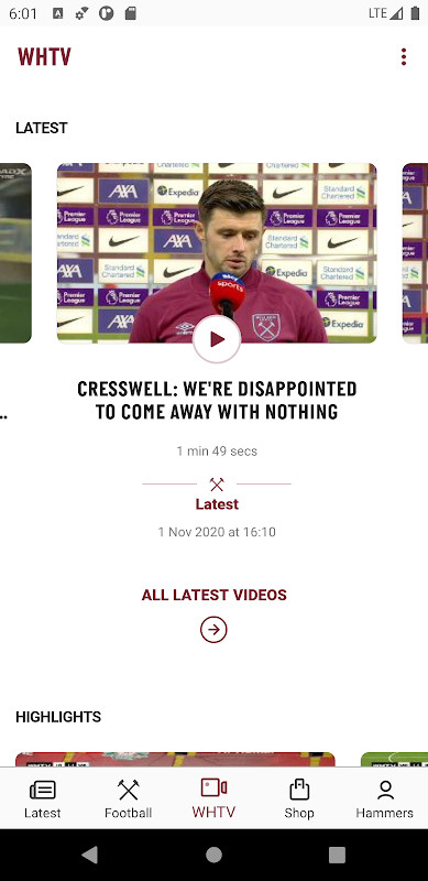 West Ham United screenshot image 5_Popularmodapk.com