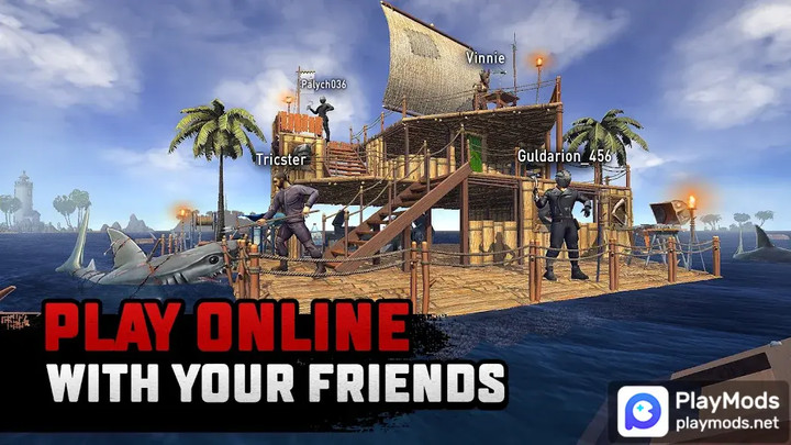 Raft Survival Multiplayer<span>(No Ads)</span> screenshot image 4_Popularmodapk.com