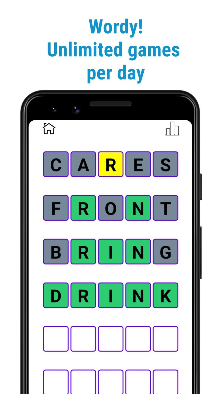 Wordy: Unlimited Guessing Game screenshot image 1_Popularmodapk.com