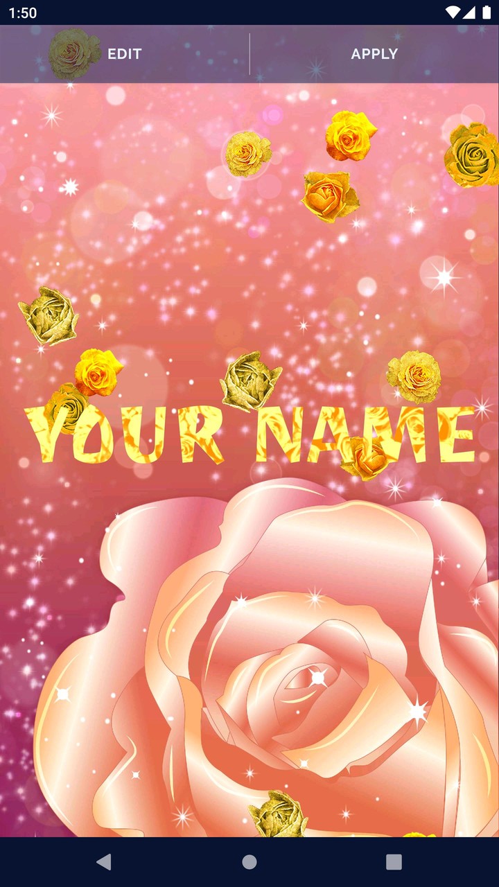 Golden Roses Live Wallpaper screenshot image 2_Popularmodapk.com