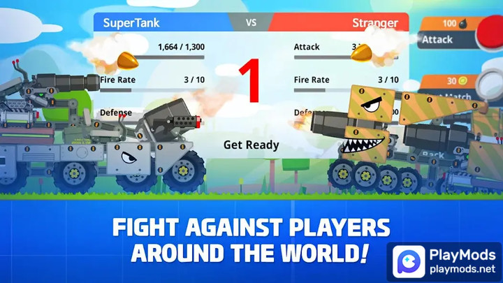 Super Tank Rumble<span>(No Ads)</span> screenshot image 2_Popularmodapk.com