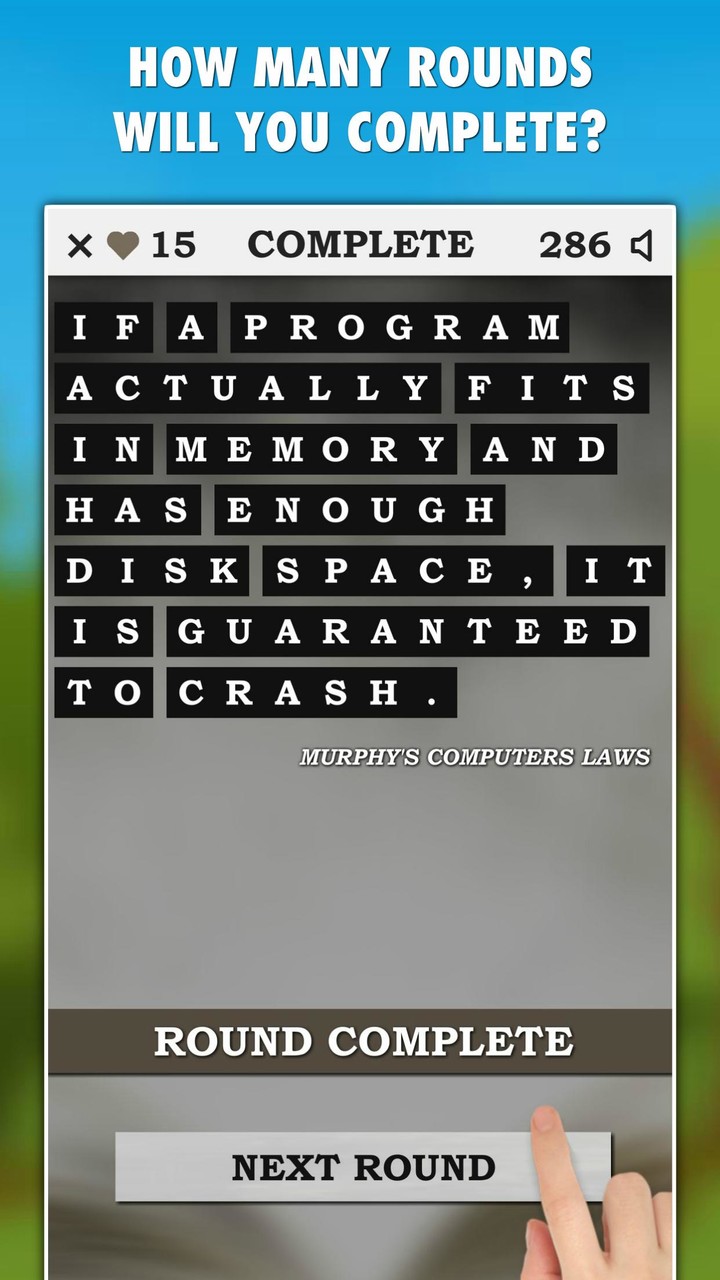 Murphy Laws Guessing Game PRO screenshot image 2_Popularmodapk.com