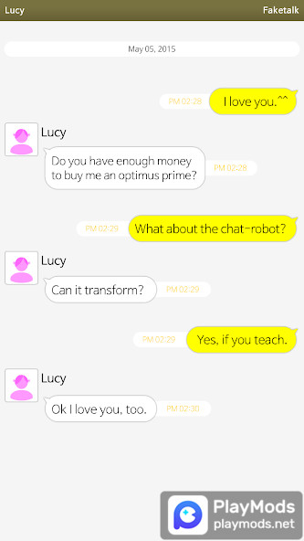 Faketalk - Chatbot<span>(Unlocked)</span> screenshot image 2_Popularmodapk.com