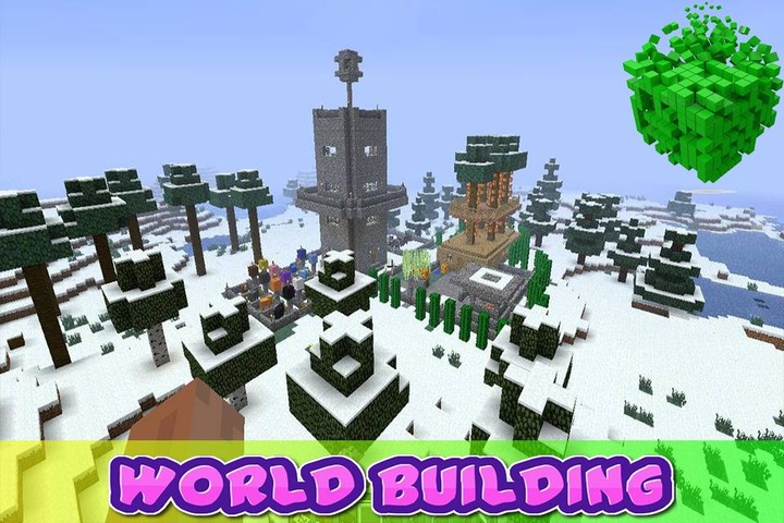 Snow Craft World- Blocky Craft screenshot image 2_Popularmodapk.com