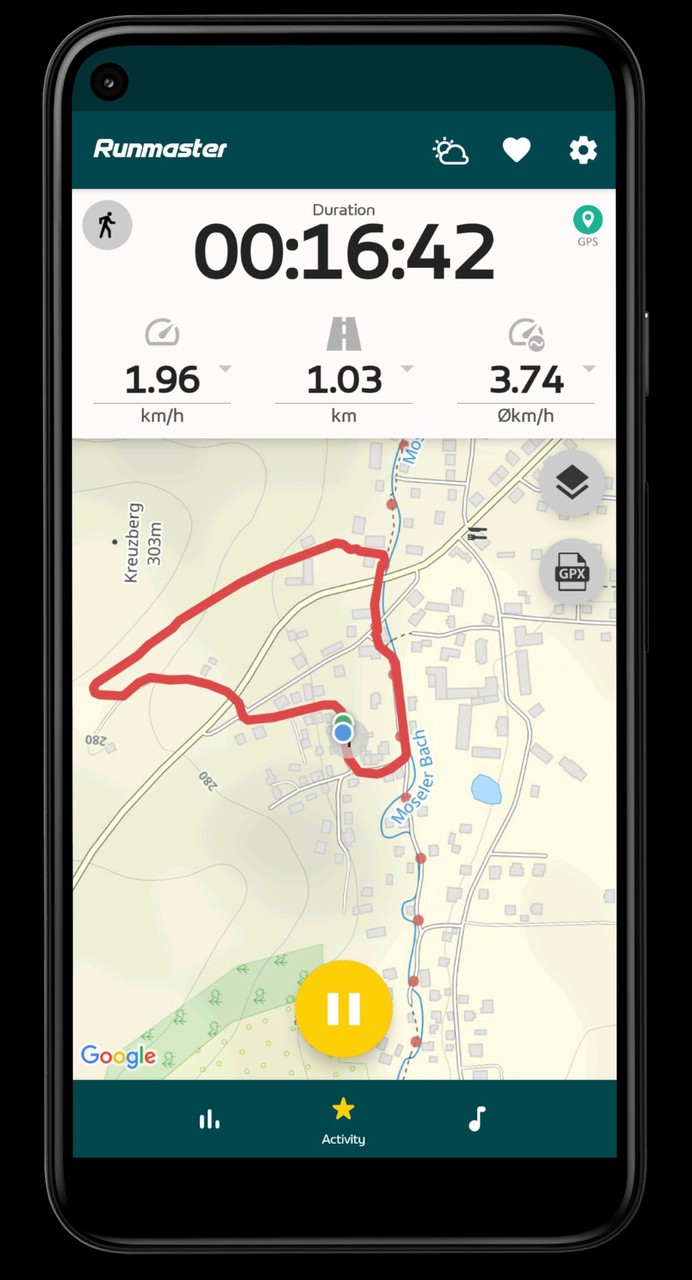 Runmaster GPS Outdoor Tracker screenshot image 2_Popularmodapk.com