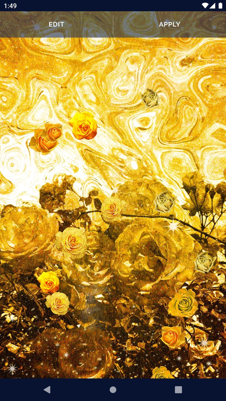 Golden Roses Live Wallpaper screenshot image 5_Popularmodapk.com