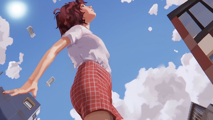 Girl runner jump up to heaven! screenshot image 2_Popularmodapk.com