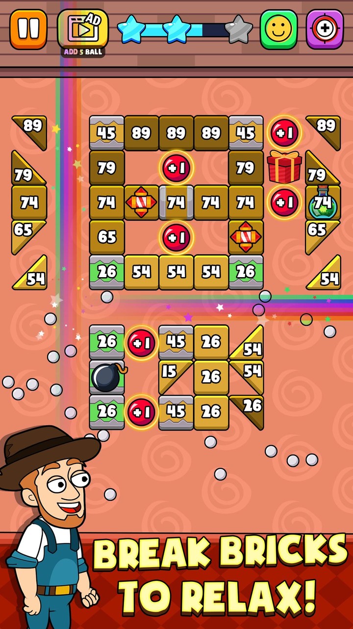 Bricks Breaker Rescue screenshot image 3_Popularmodapk.com