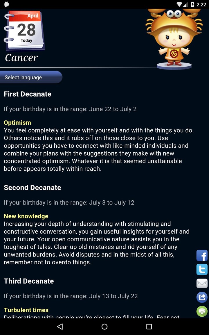 Tử vi - Horoscope screenshot image 6_Popularmodapk.com