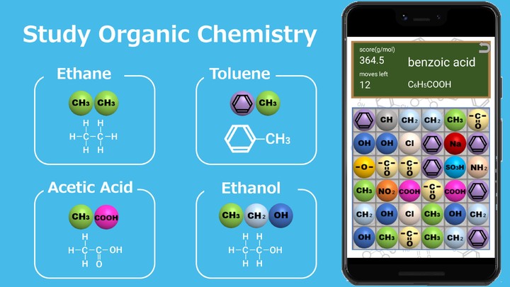 ChemPuz, Organic Chemistry App screenshot image 1_Popularmodapk.com