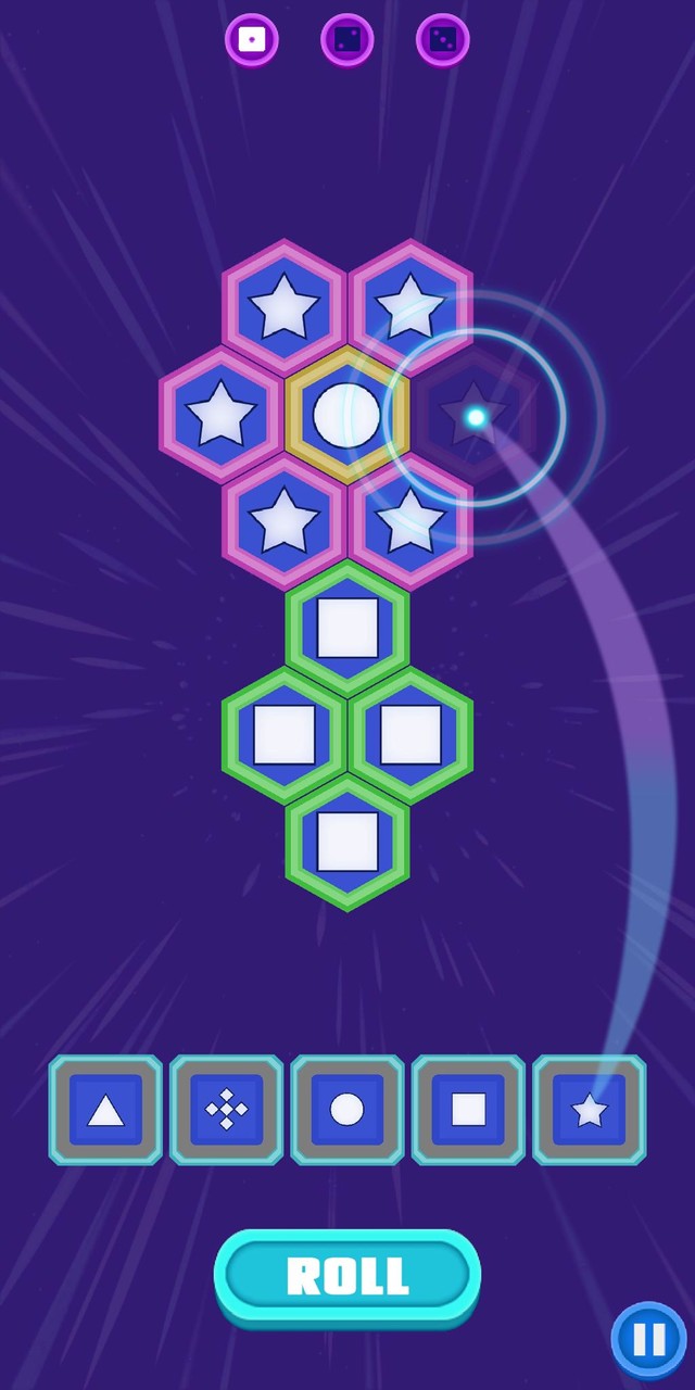 Hexa Dice - Hexagon Match Game screenshot image 2_Popularmodapk.com