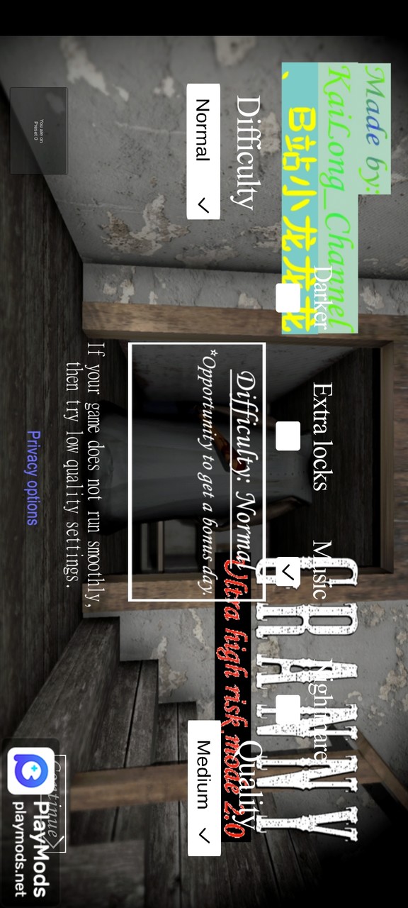 Granny super high risk<span>(New Mod Menu)</span> screenshot image 1_Popularmodapk.com