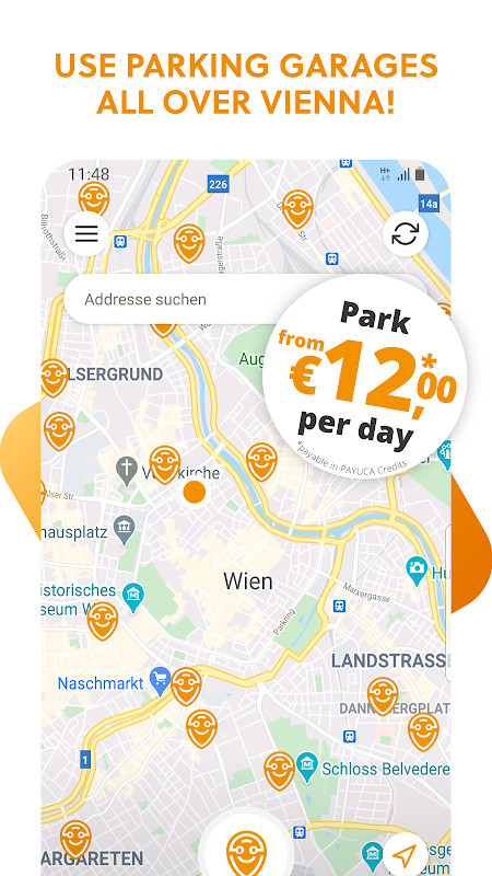 PAYUCA: free smart parking app Vienna screenshot image 5_Popularmodapk.com