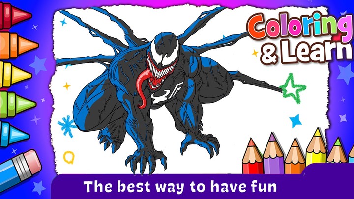 Superhero Venom coloring book screenshot image 2_Popularmodapk.com