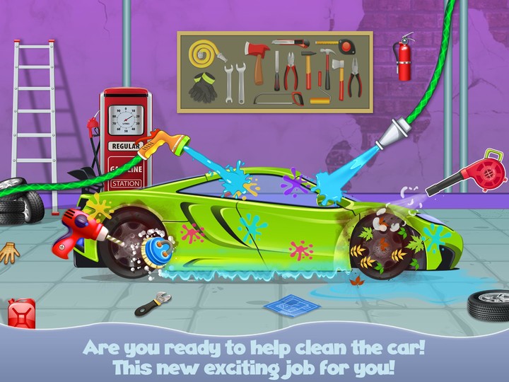 Baby Car Wash Garage Games For Boys screenshot image 2_Popularmodapk.com