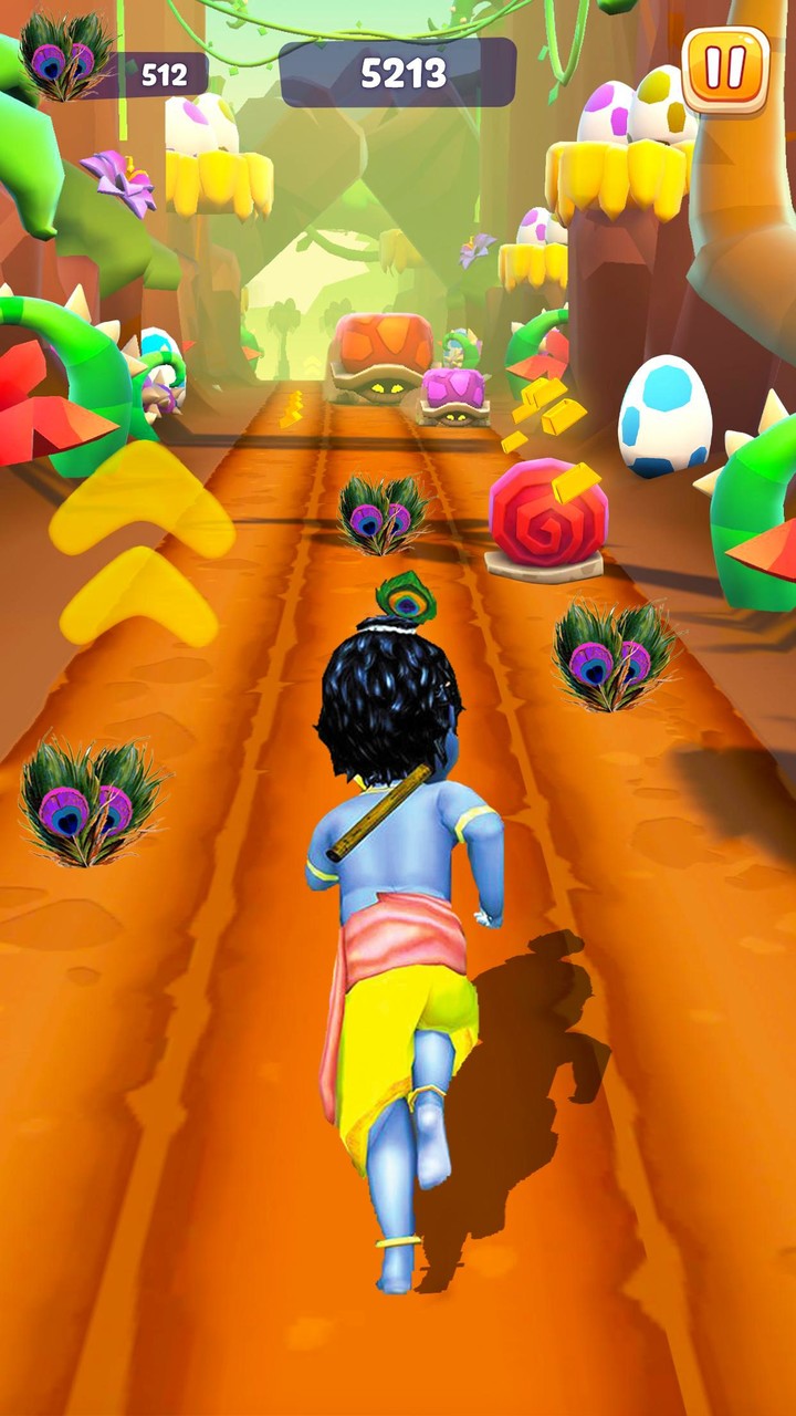 Krishna: Subway Little Boy Run screenshot image 2_Popularmodapk.com