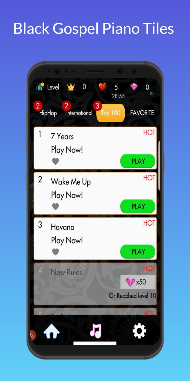 Black Gospel Piano Tiles 2 screenshot image 5_Popularmodapk.com